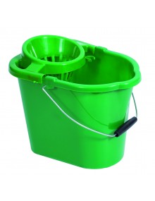 14 Litre Plastic mop Bucket - Green Hygiene